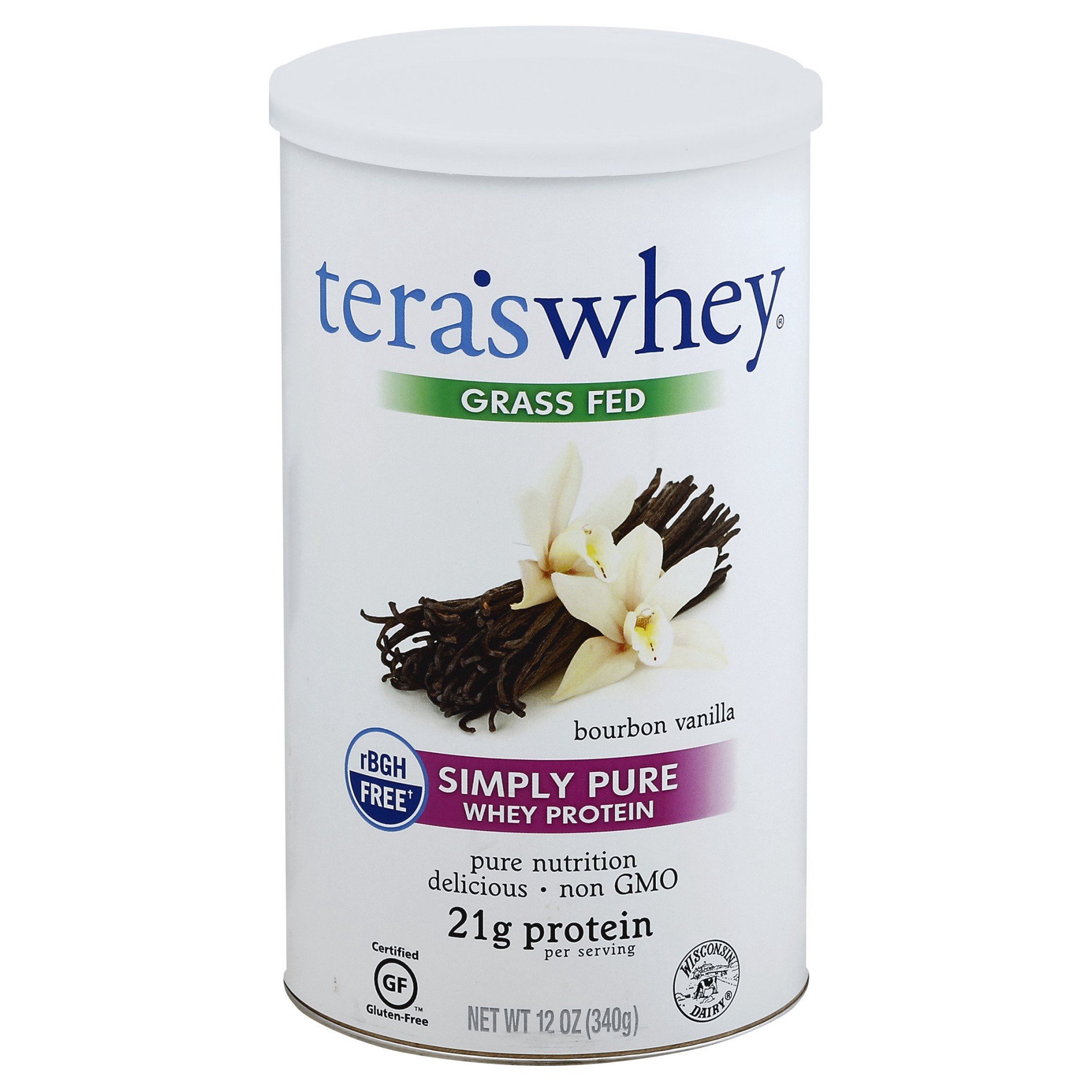 slide 1 of 11, Tera's Whey Dietary Supplement Protein Powder - Bourbon Vanilla, 12 oz