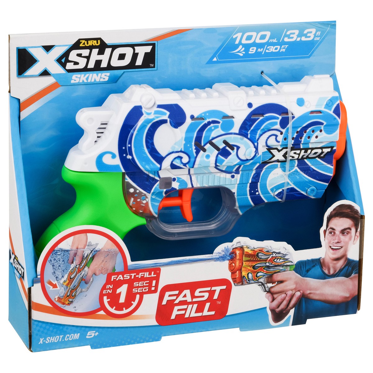 slide 9 of 9, X-Shot Skins Fast Fill Water Blaster 1 ea, 1 ct