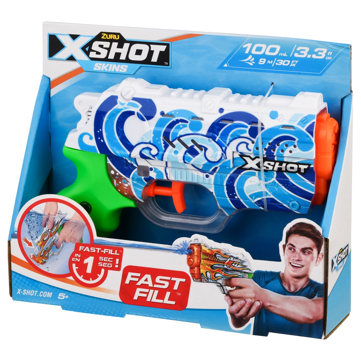 slide 5 of 9, X-Shot Skins Fast Fill Water Blaster 1 ea, 1 ct