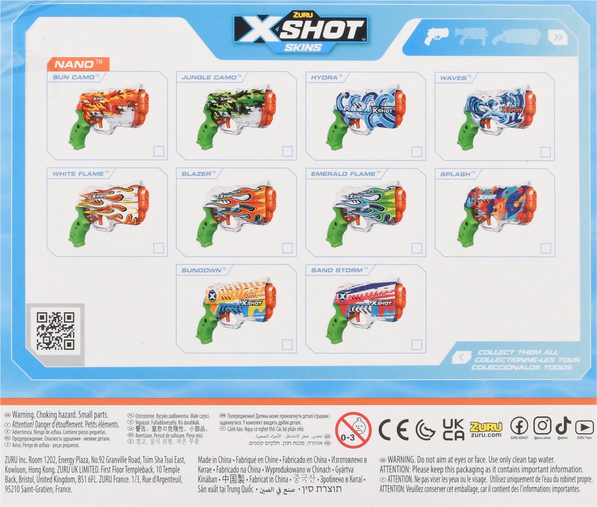 slide 2 of 9, X-Shot Skins Fast Fill Water Blaster 1 ea, 1 ct