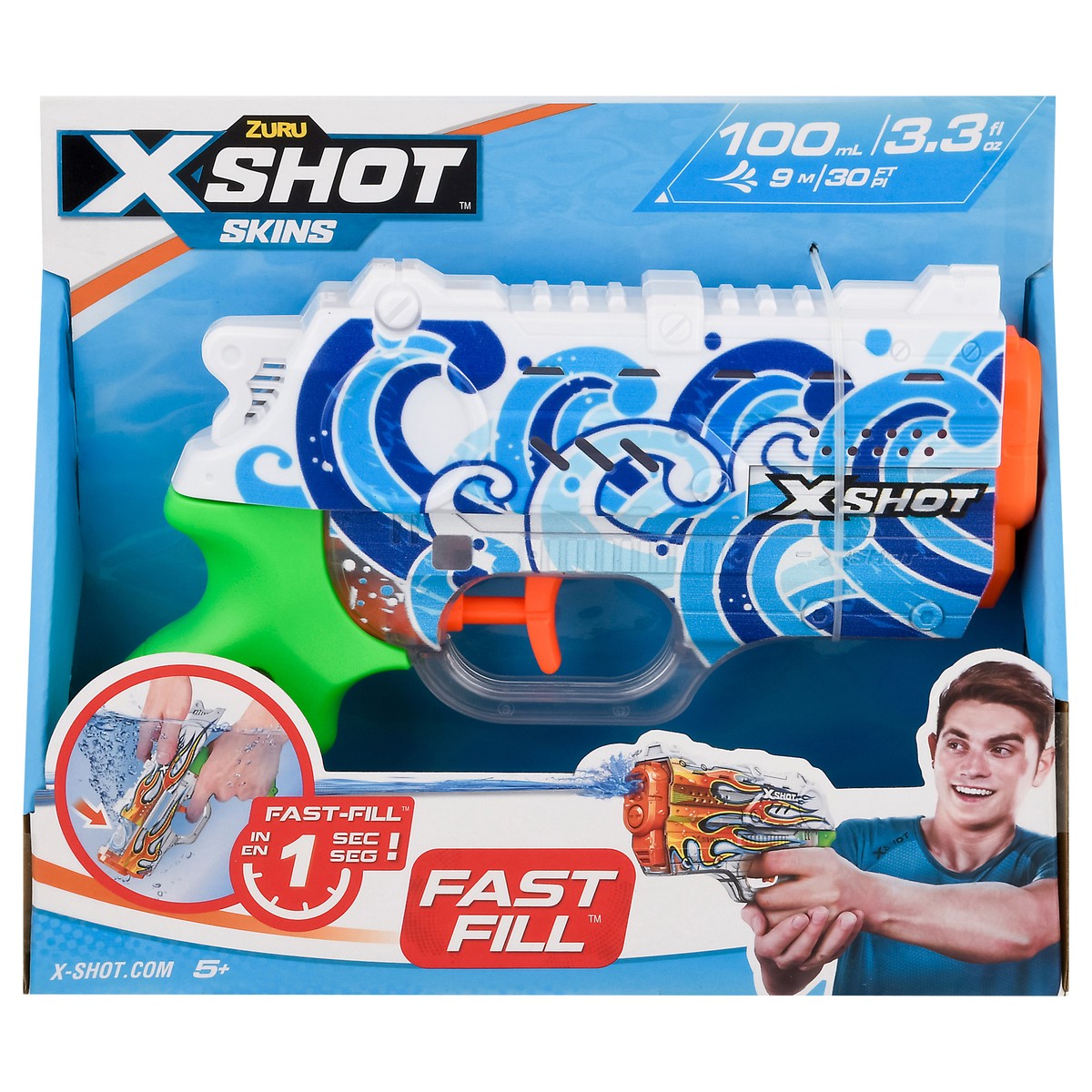slide 1 of 9, X-Shot Skins Fast Fill Water Blaster 1 ea, 1 ct