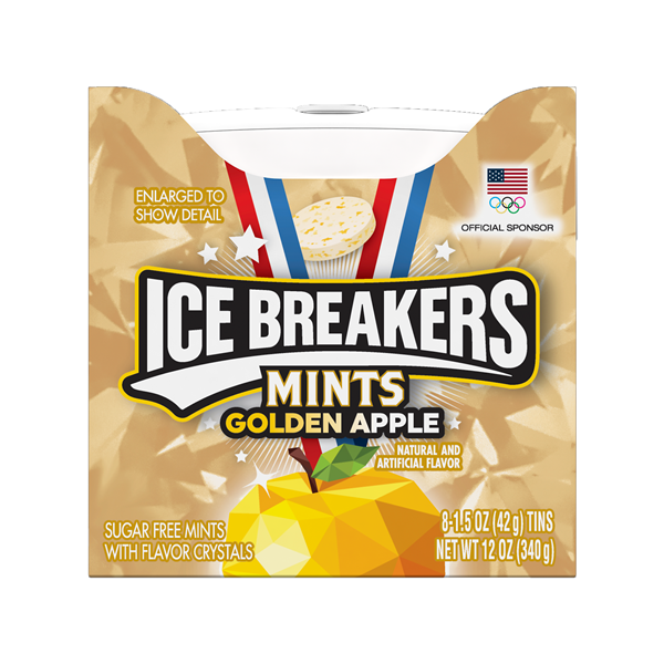 slide 1 of 1, Ice Breakers Golden Apple Mints, 1.5 oz