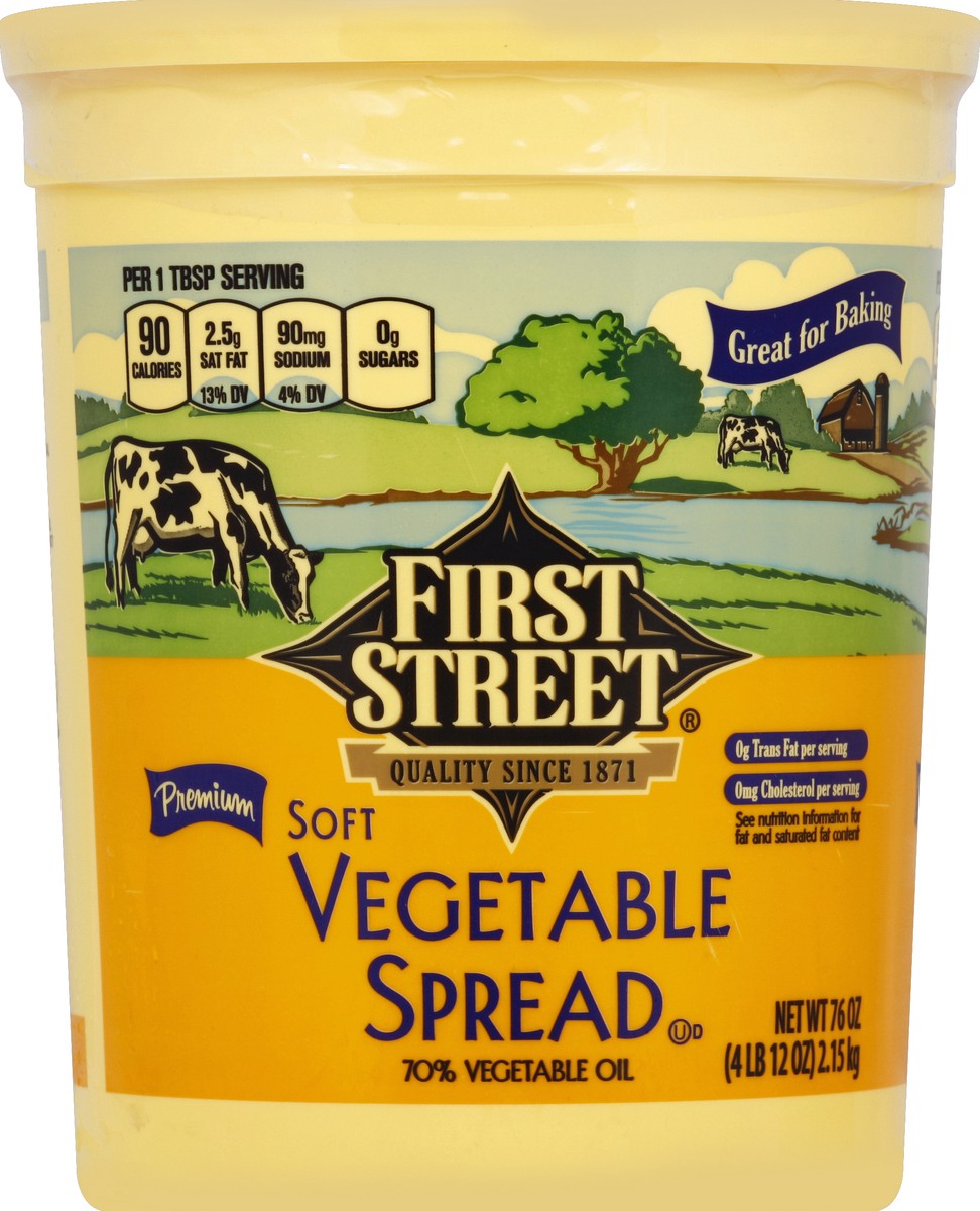 slide 4 of 6, First Street Vegetable Spread, 76 oz