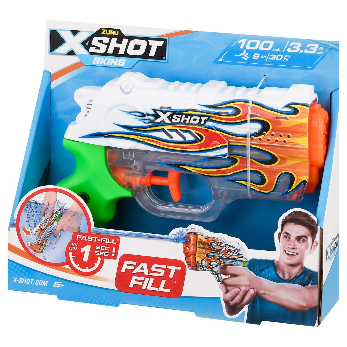 slide 2 of 9, X-Shot Skins 5+ Fast Fill Water Blaster 1 ea, 1 ct