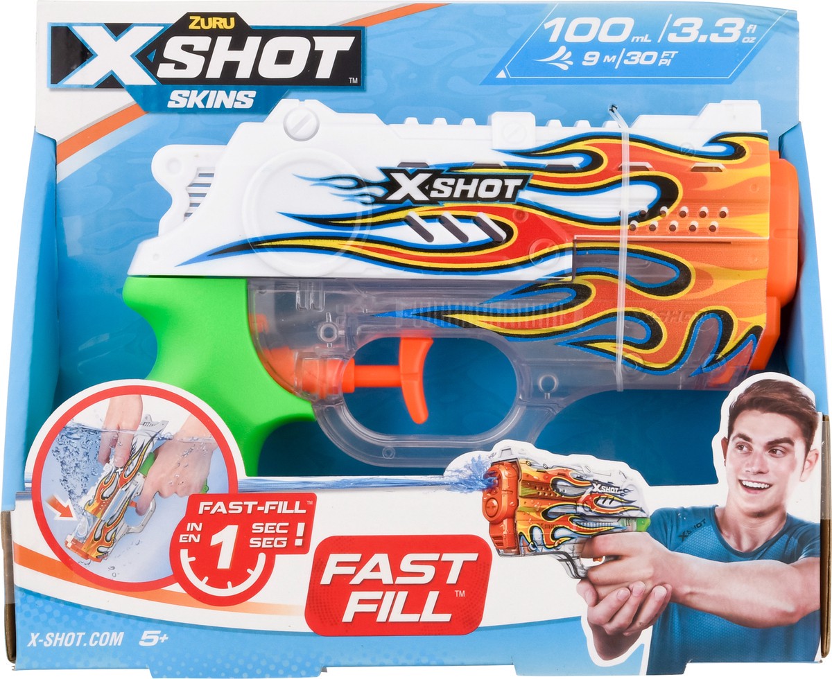 slide 8 of 9, X-Shot Skins 5+ Fast Fill Water Blaster 1 ea, 1 ct