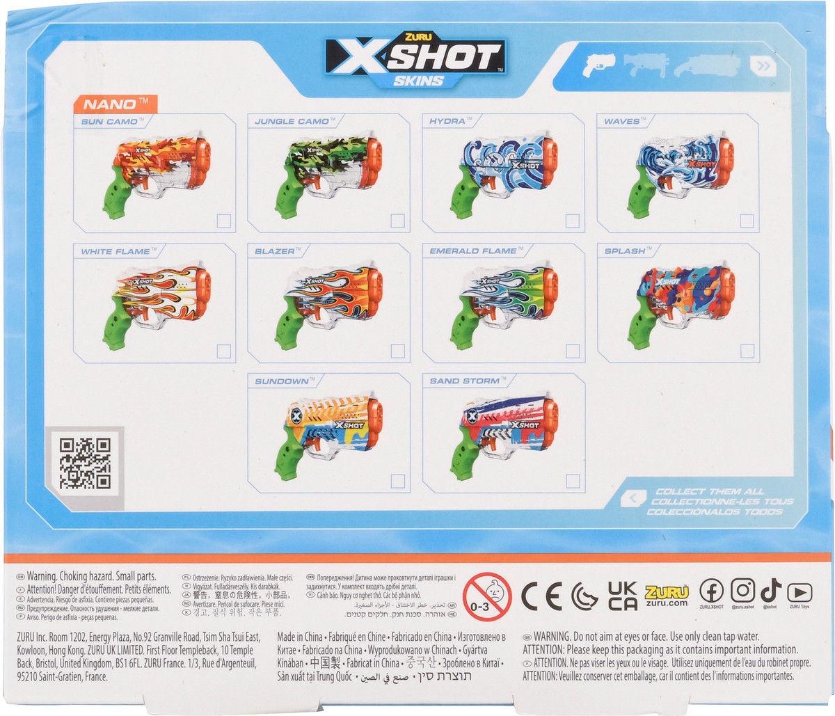 slide 9 of 9, X-Shot Skins 5+ Fast Fill Water Blaster 1 ea, 1 ct