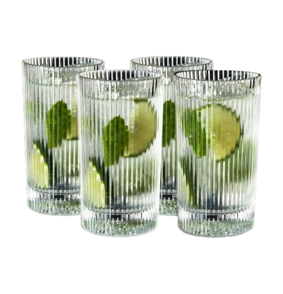 slide 1 of 1, True Crystal Highball Glasses Set of 4, 4 ct