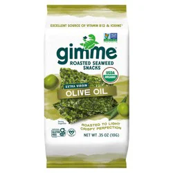 gimMe Roasted Extra Virgin Olive Oil Seaweed Snacks 0.35 oz