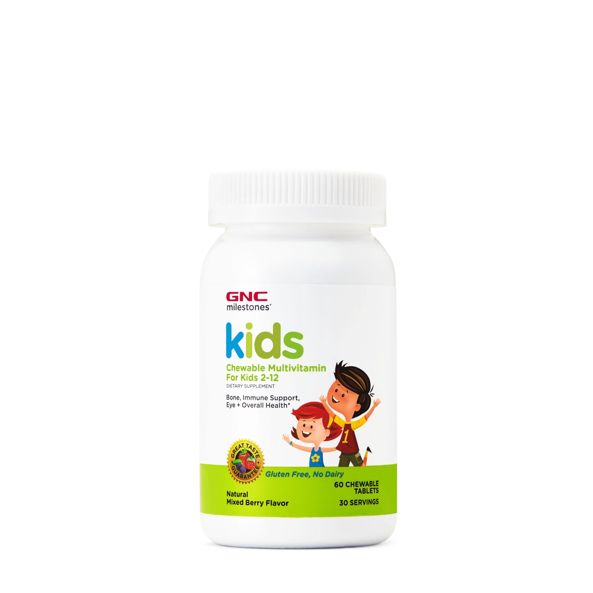 slide 1 of 1, GNC milestones Kids Chewable Multivitamin For Kids 2-12, 60 ct