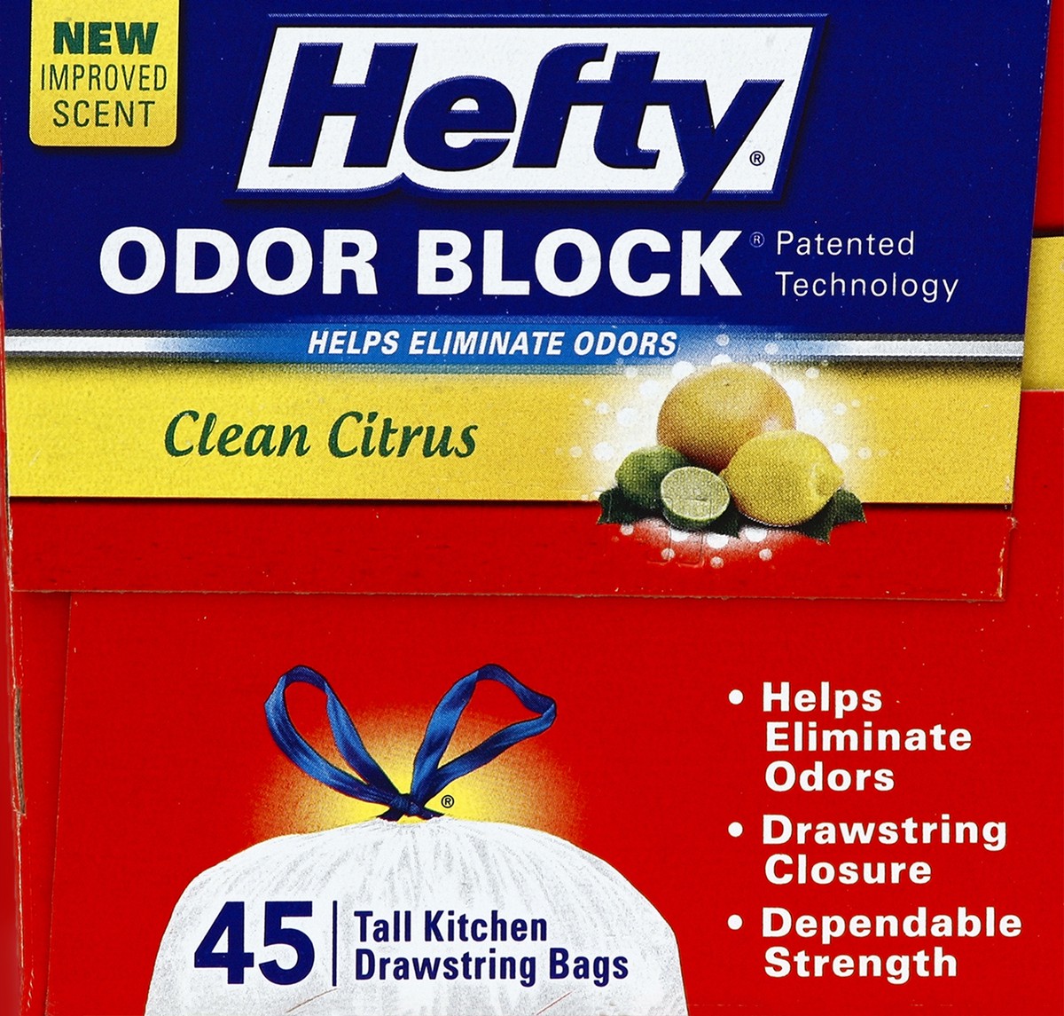 slide 5 of 5, Hefty Tall Kitchen Bags 45 ea, 45 ct