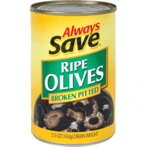 slide 1 of 1, Always Save Broken Pitted Olives, 5.75 oz