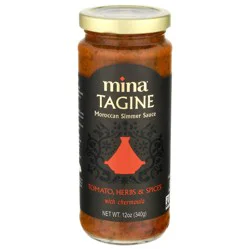 Mina Tagine Moroccan Tomato, Herbs & Spices with Chermoula Simmer Sauce 12 oz