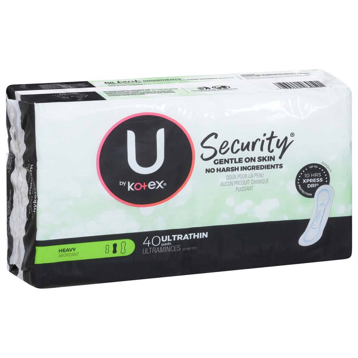 slide 13 of 16, U by Kotex Security Heavy Ultra Thin Pads 40 ea, 40 ct