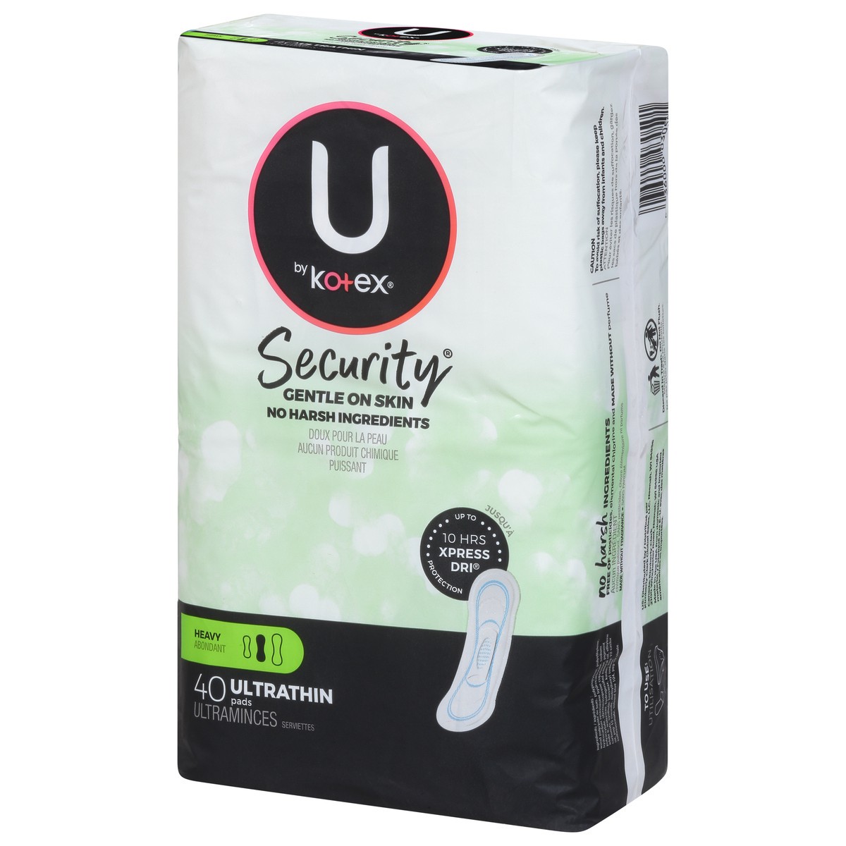 slide 3 of 16, U by Kotex Security Heavy Ultra Thin Pads 40 ea, 40 ct