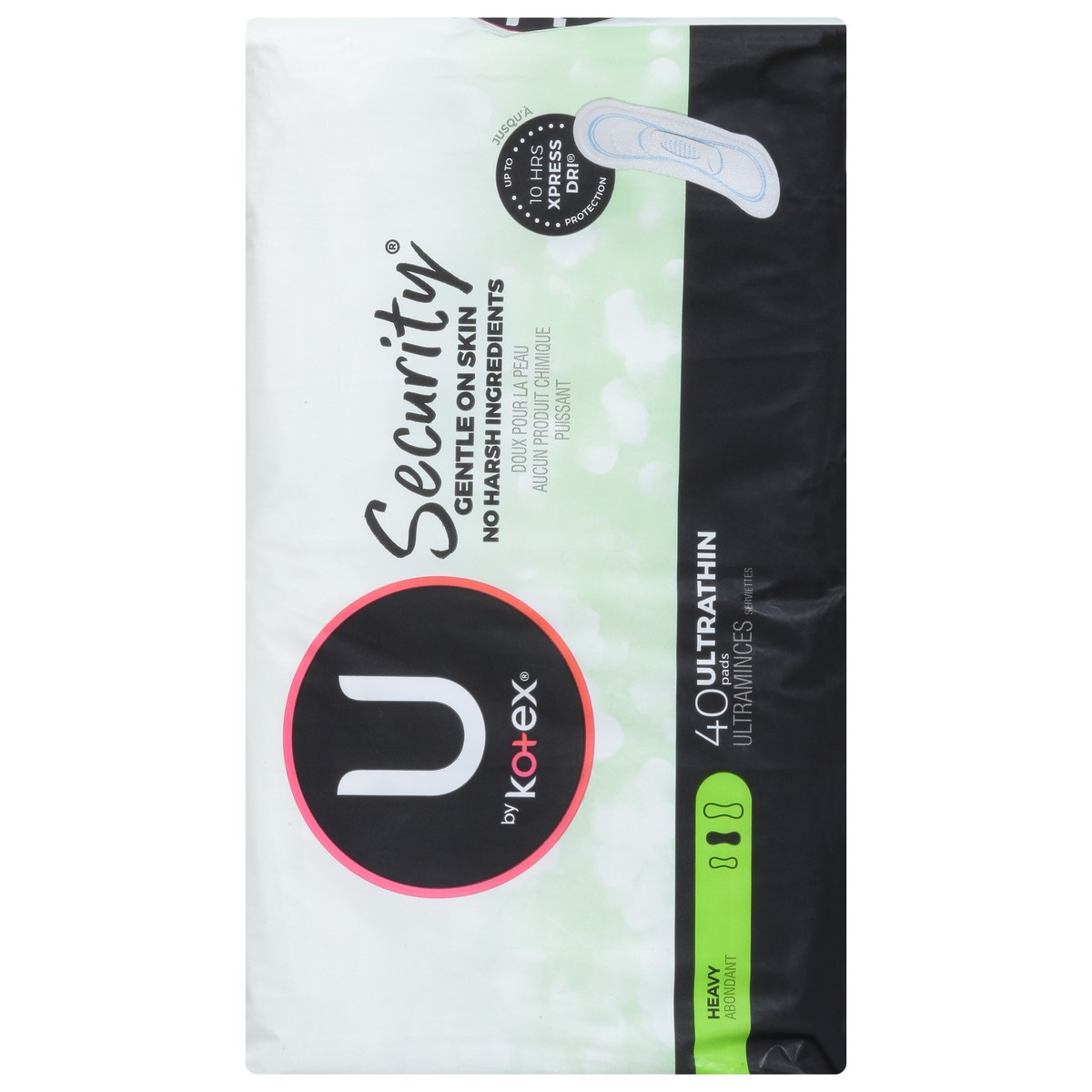 slide 14 of 16, U by Kotex Security Heavy Ultra Thin Pads 40 ea, 40 ct
