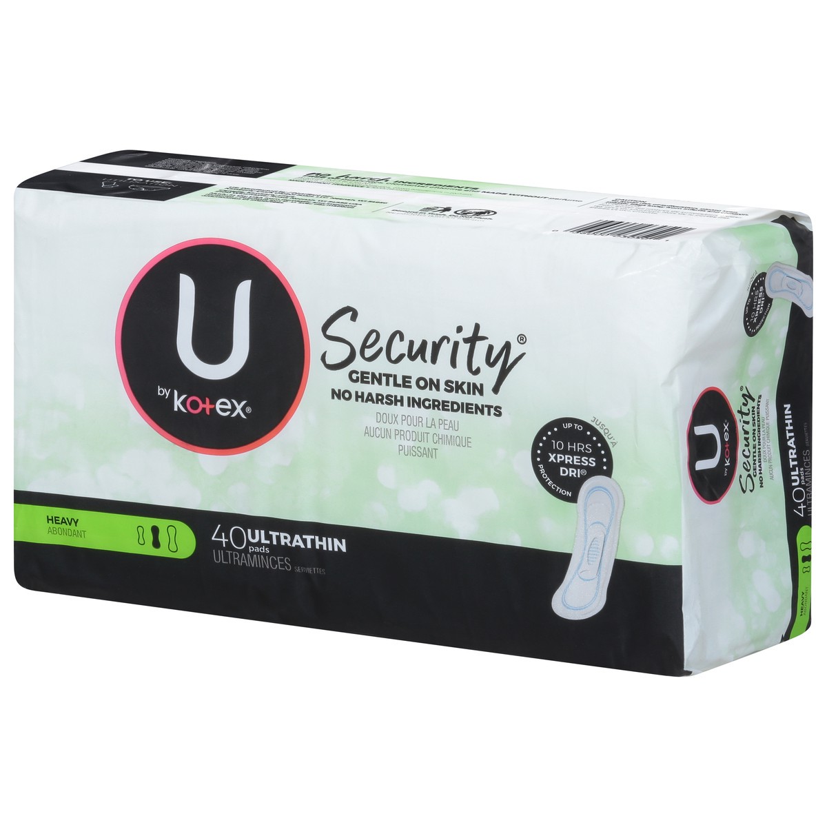 slide 8 of 16, U by Kotex Security Heavy Ultra Thin Pads 40 ea, 40 ct