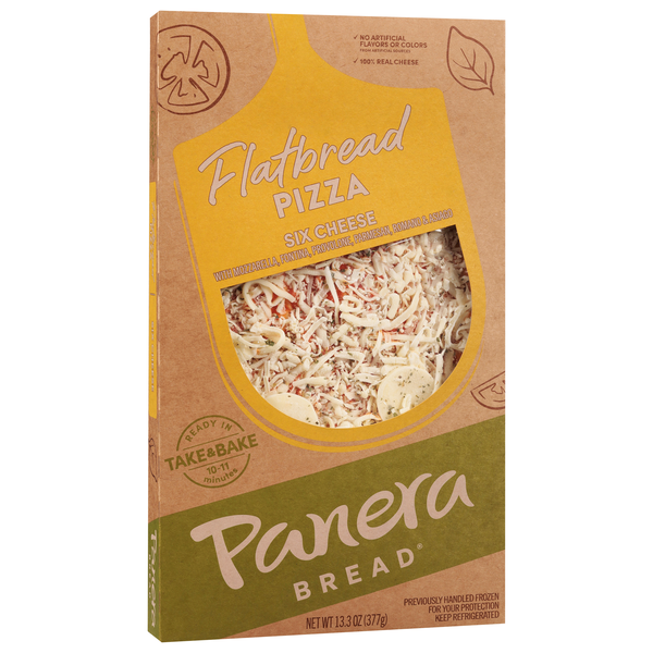 slide 1 of 1, Panera Bread Six Cheese Flatbread Pizza, 13.3 oz