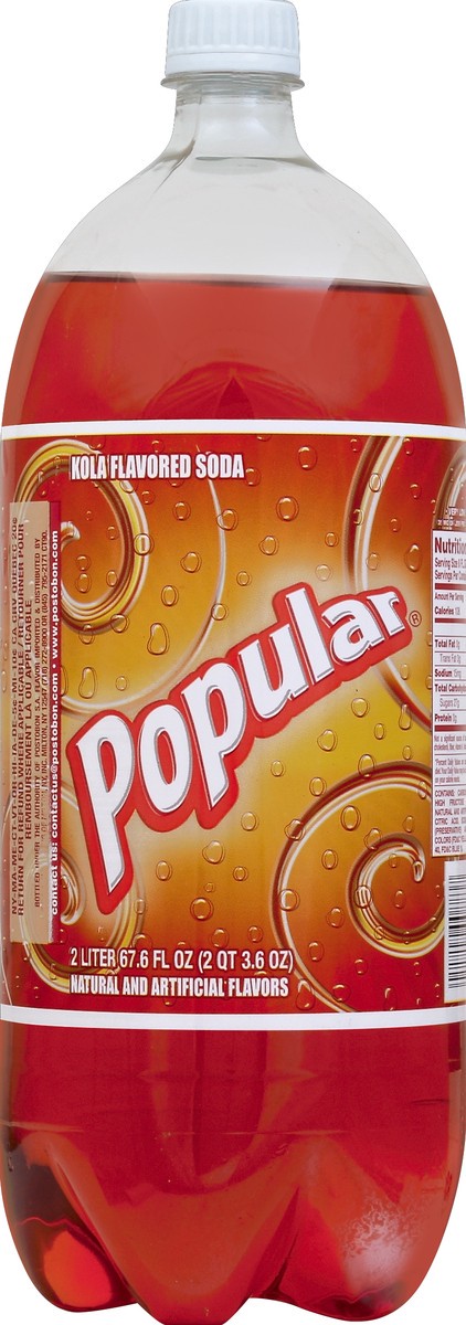 slide 1 of 1, Popular Kola - 2 liter, 2 liter