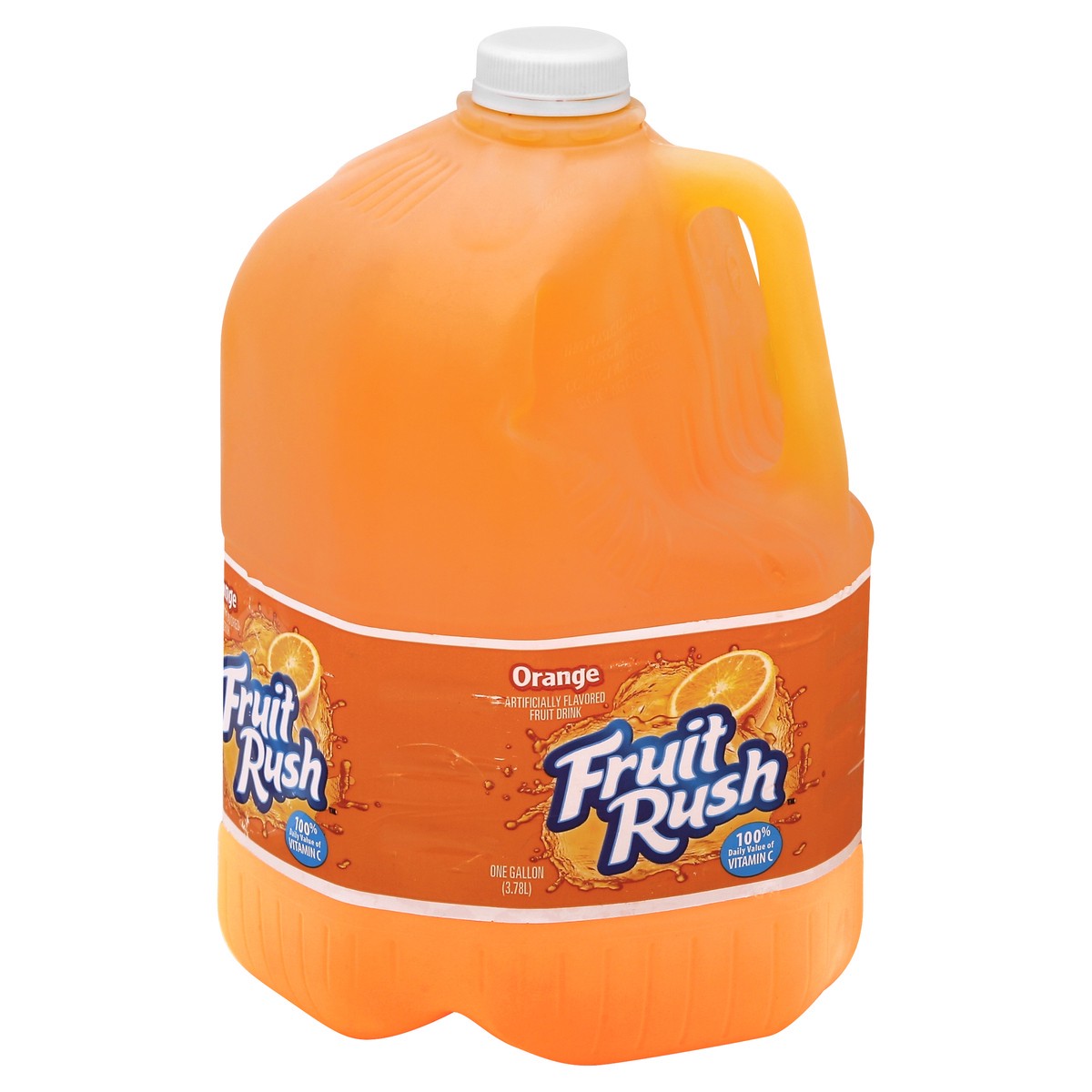 slide 5 of 5, Fruit Rush Fruit Orange Drink, 1 Gallon - 128 fl oz, 128 oz