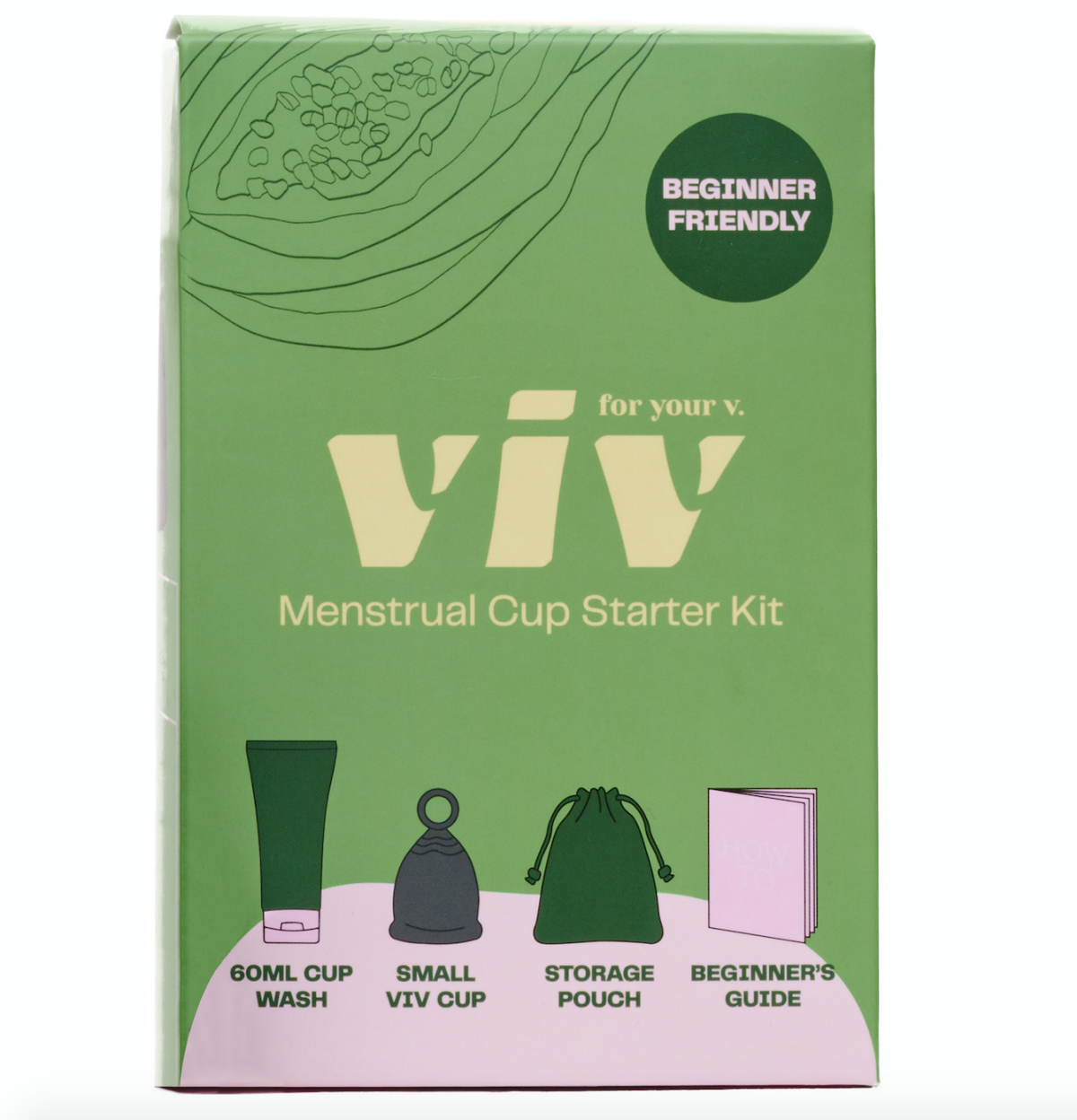 slide 1 of 1, VIV FOR YOUR V Viv Menstrual Cup Starter Kit, 1 ct