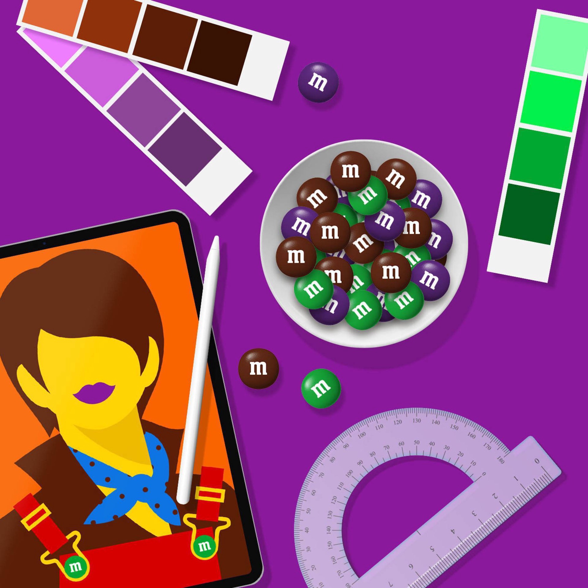 slide 5 of 8, M&M's Limited Edition Milk Chocolate Candy featuring Purple Candy, Share Size, 3.14 oz Bag, 3.14 oz