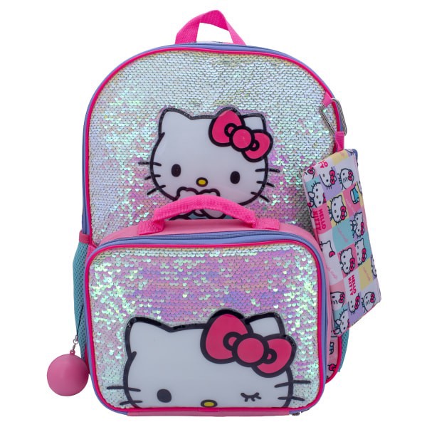 slide 4 of 4, Accessory Innovations Hello Kitty 5-Piece Backpack Set, Pink, 1 ct
