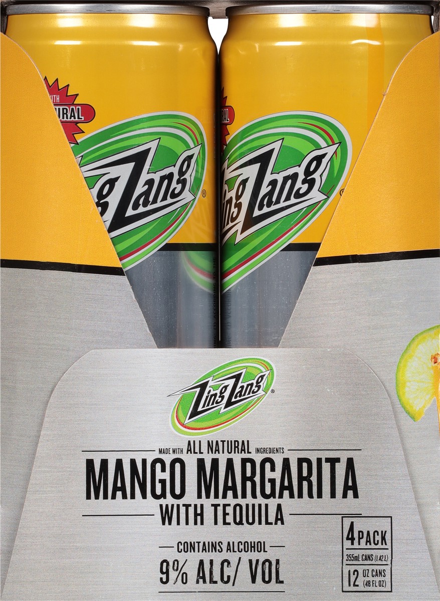 Zing Zang Mango Margarita with Tequila 4 12 oz Cans 4 ct; 12 oz Shipt