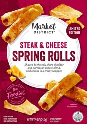 Market District Steak & Cheese Spring Rolls