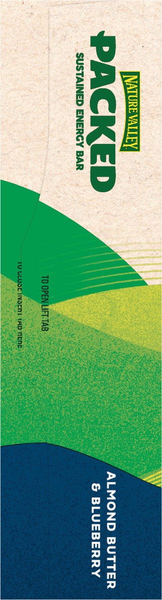 slide 7 of 12, Nature Valley Packed Almond Butter & Blueberry Sustained Energy Bar 4 bars 1.7 oz Wrapper 4 ea Box, 4 ct