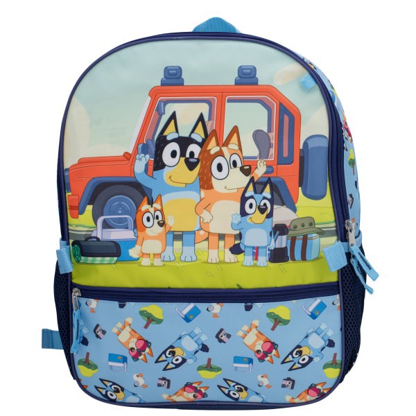 slide 4 of 4, Accessory Innovations Bluey 5-Piece Backpack Set, Blue, 1 ct