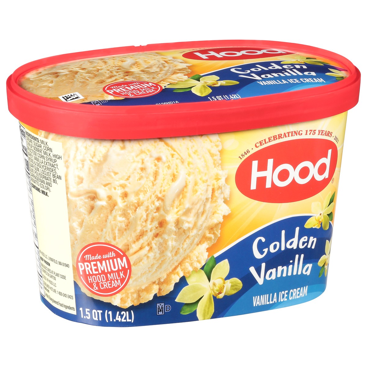 slide 9 of 11, Hood Golden Vanilla Ice Cream, 1.5 Quarts, 1.5 qt