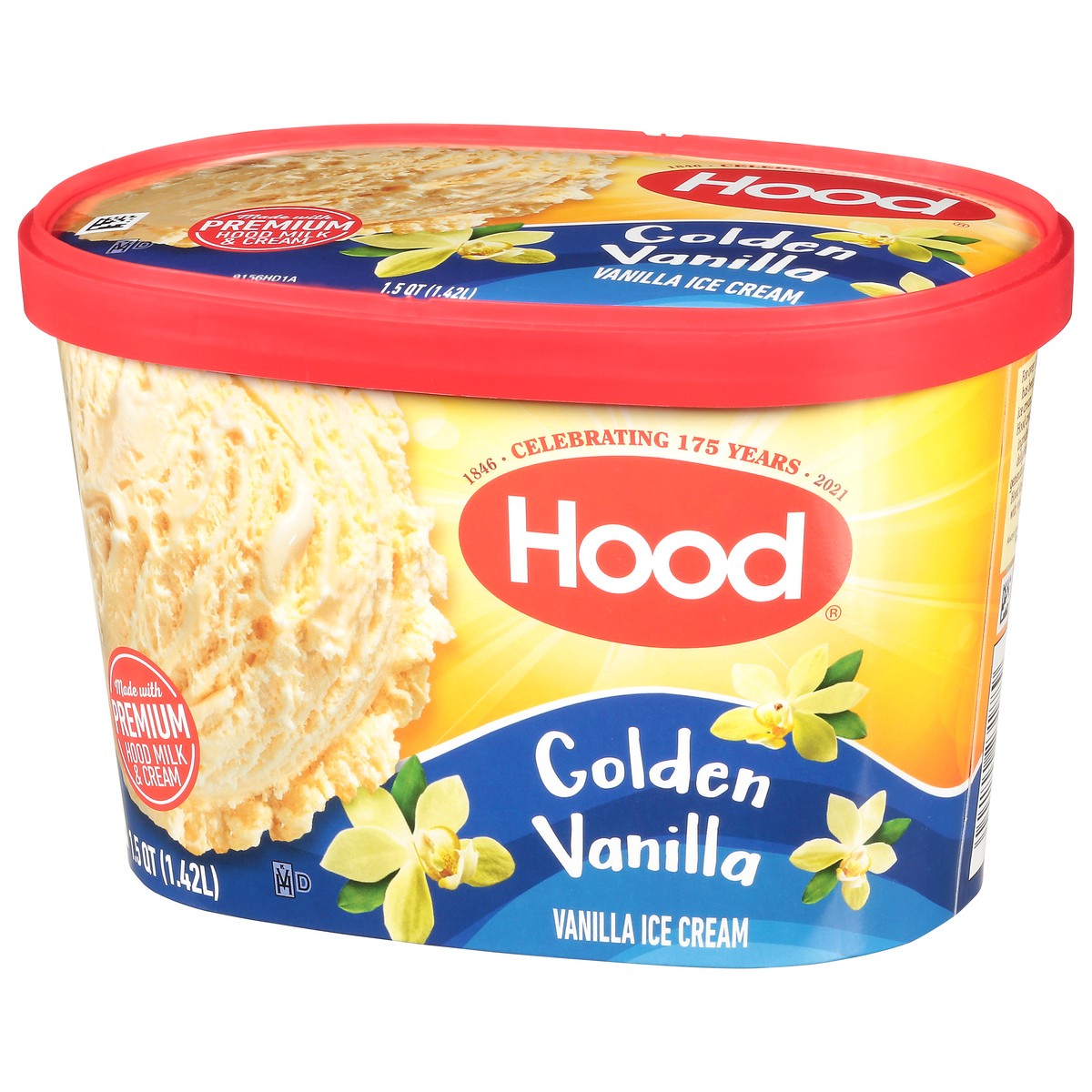 slide 7 of 11, Hood Golden Vanilla Ice Cream, 1.5 Quarts, 1.5 qt