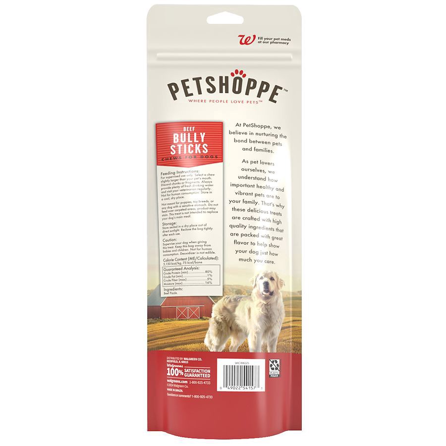 slide 2 of 3, PetShoppe Premium Bully Sticks 10 in, 1.69 oz