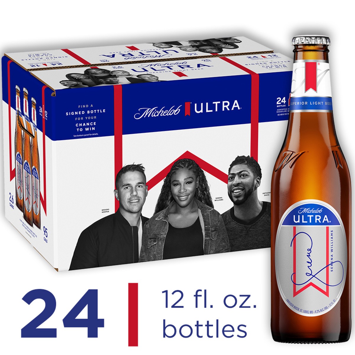 slide 1 of 5, Michelob Light Beer, 24 Pack, 12 fl oz Bottles, 4.2% ABV, 24 ct; 12 fl oz