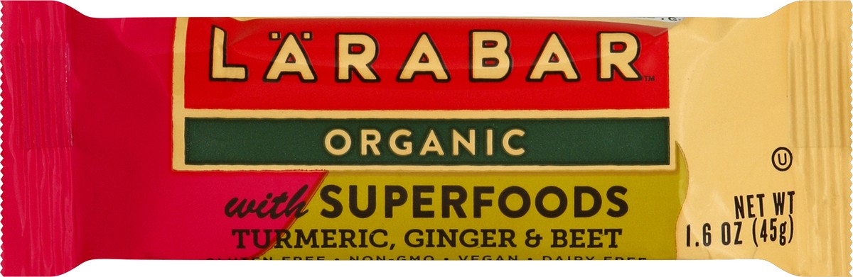 slide 5 of 5, LÄRABAR Organic Tumeric, Ginger and Beet Bar, 1.6 oz