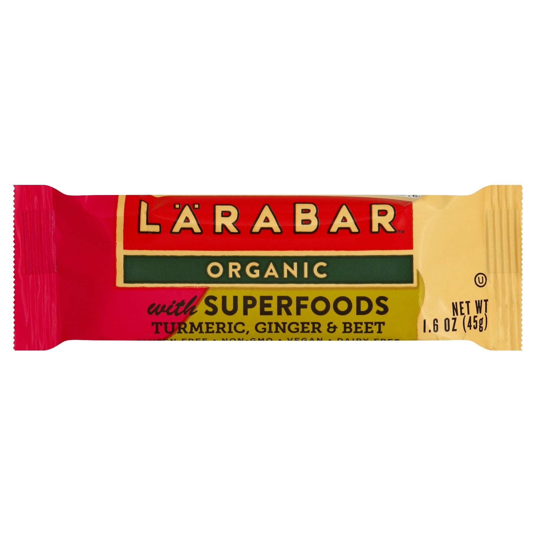 slide 1 of 5, LÄRABAR Organic Tumeric, Ginger and Beet Bar, 1.6 oz