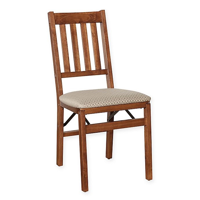 slide 1 of 2, Stakmore Arts & Crafts Wood Folding Chairs - Cherry, 2 ct