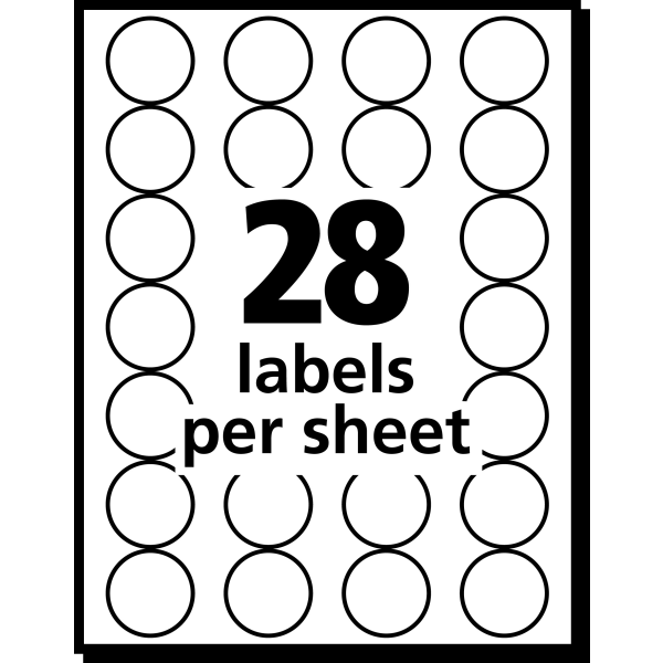 slide 3 of 6, Avery® Color-Coding Removable Labels, 5459, Round, 3/4 Inch Diameter, Black, Pack Of 1,008 Non-Printable Dot Stickers, 1008 ct