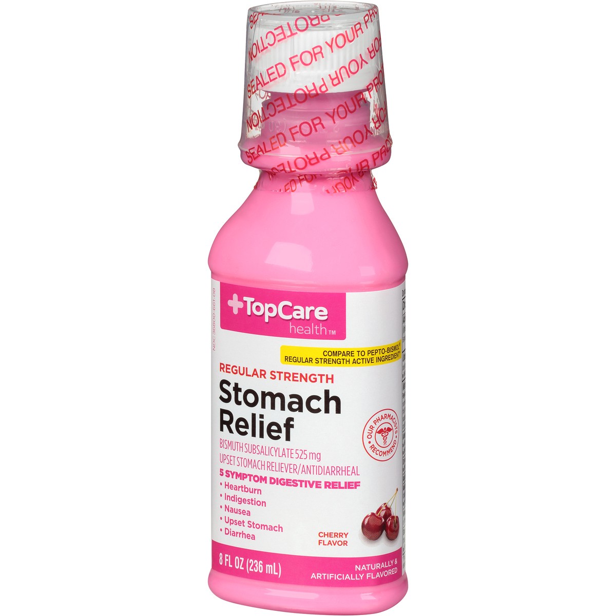 slide 5 of 8, Topcare Stomach Relief Cherry, 8 oz