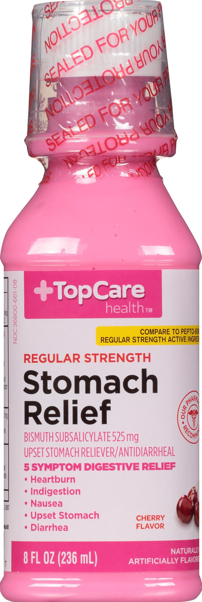 slide 1 of 8, Topcare Stomach Relief Cherry, 8 oz