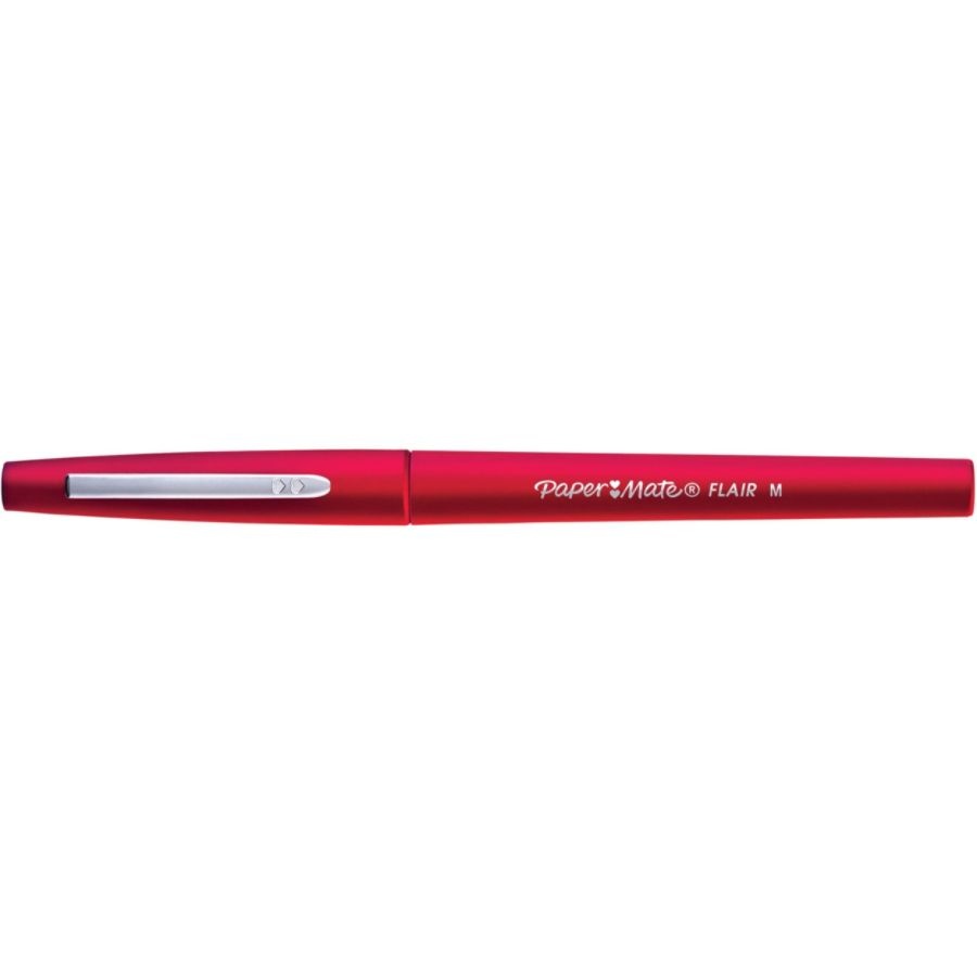 slide 2 of 3, Paper Mate Flair Porous-Point Pen, Medium, 1.0 Mm, Red Ink, 1 ct