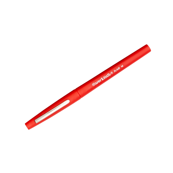 slide 1 of 3, Paper Mate Flair Porous-Point Pen, Medium, 1.0 Mm, Red Ink, 1 ct