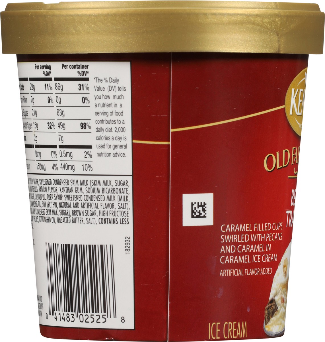 slide 13 of 14, Kemps Old Fashioned Bear Tracks Ice Cream 1 pt, 1 pint