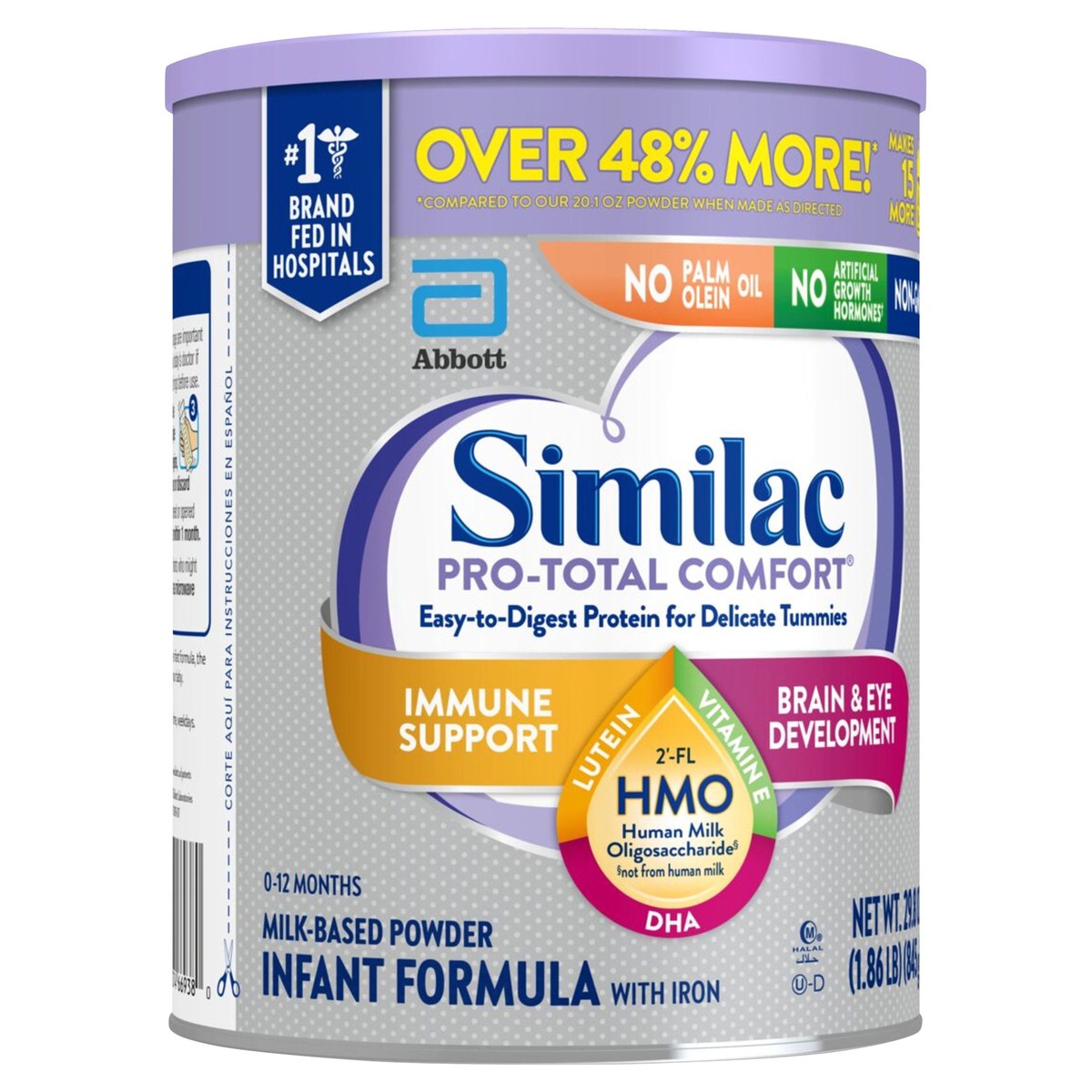 slide 2 of 9, Similac Pro-Total Comfort Infant Formula Powder 1-29.8 oz Can, 29.8 oz