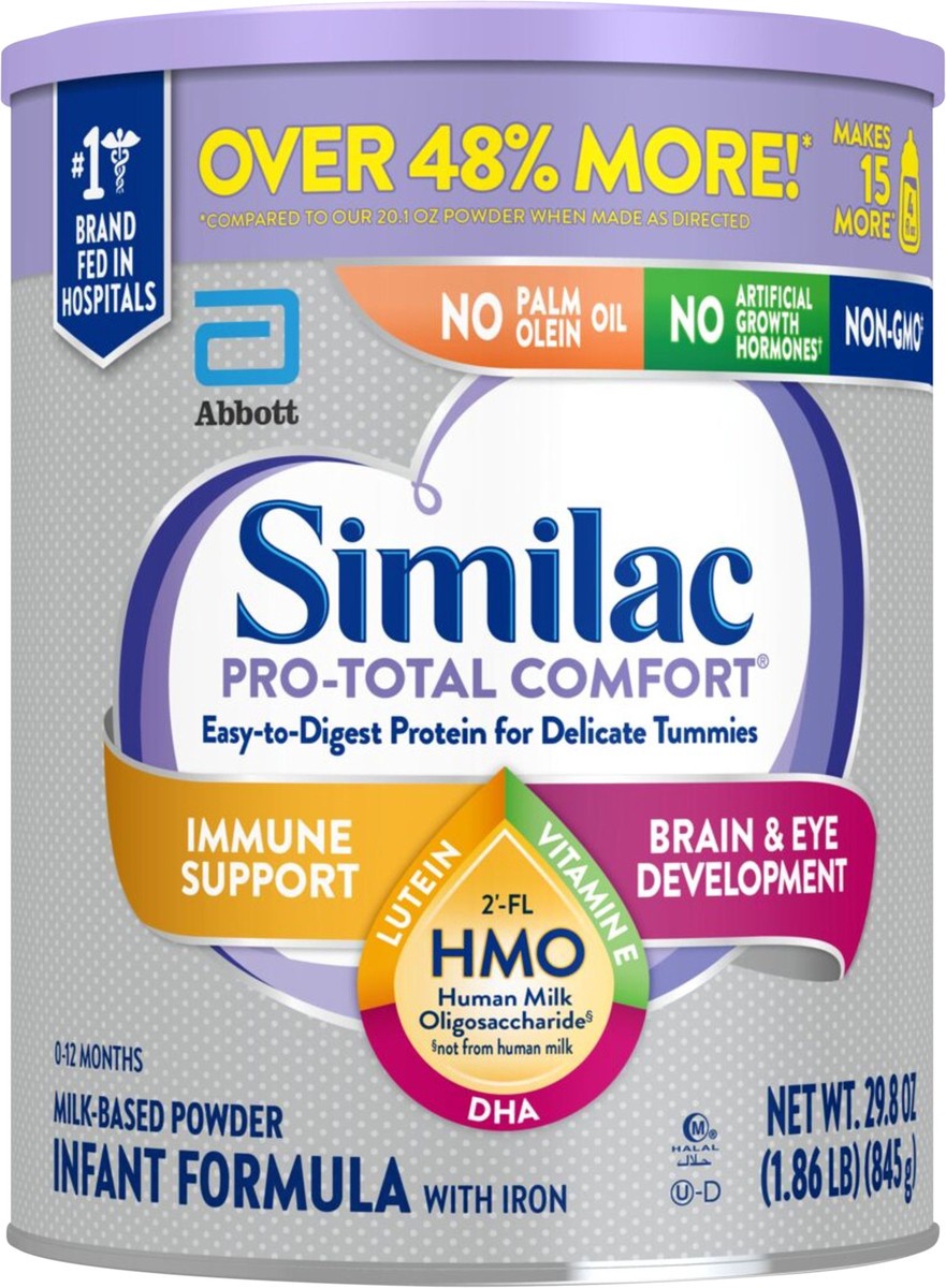 slide 9 of 9, Similac Pro-Total Comfort Infant Formula Powder 1-29.8 oz Can, 29.8 oz