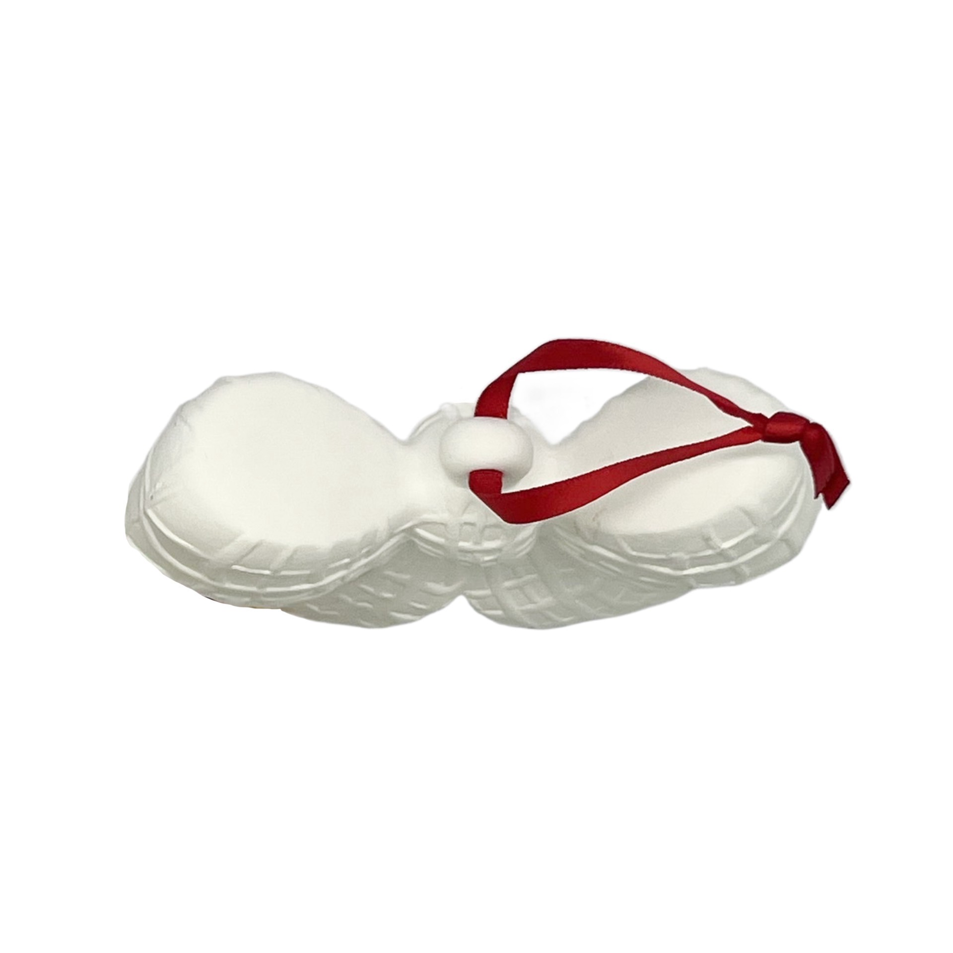 slide 5 of 6, 4.5" Diy Ceramic 3d Bow Ornament By Make Market, 4.37 in x 1.34 in x 4.13 in