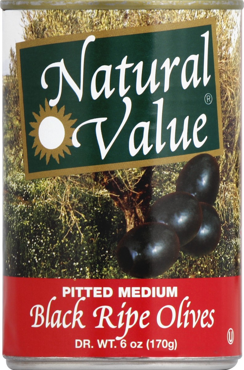 slide 2 of 2, Natural Value Olives 6 oz, 6 oz