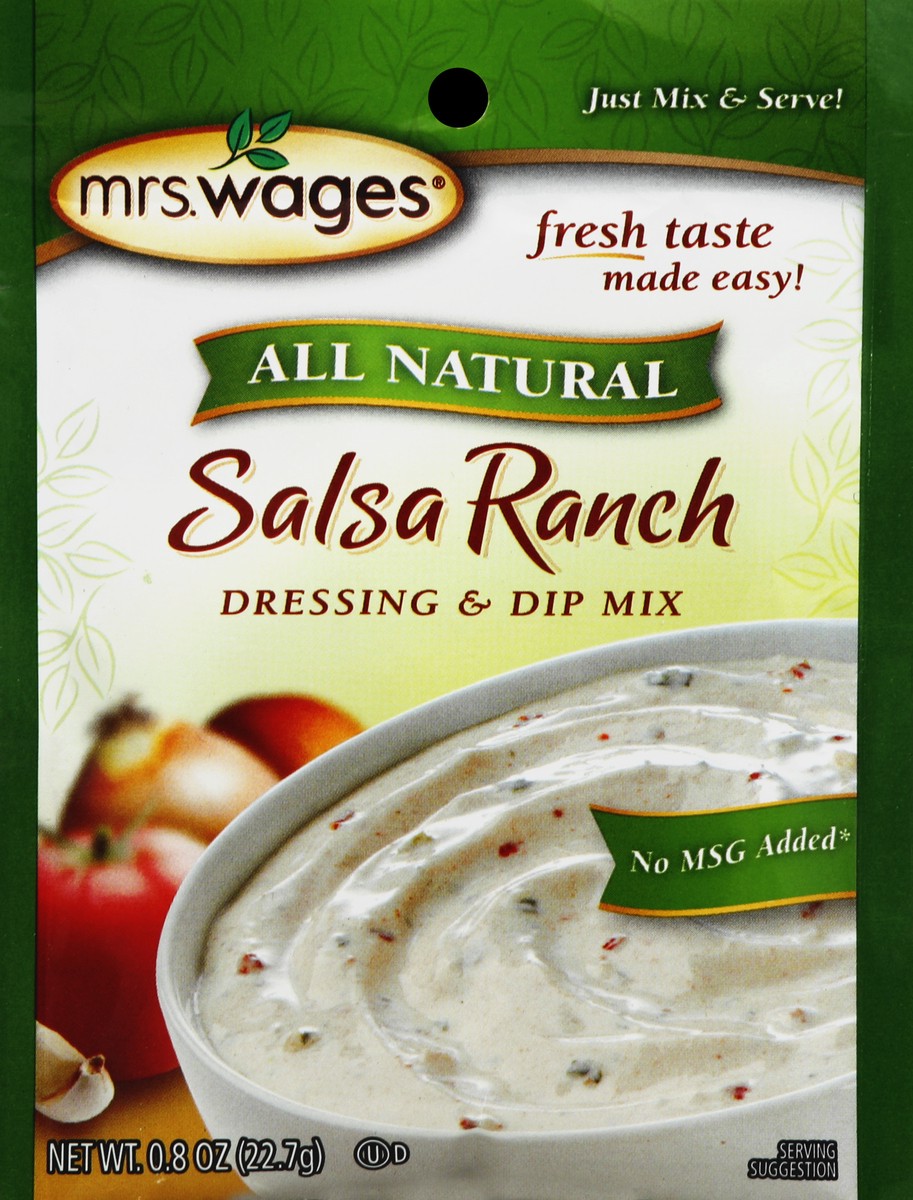 slide 3 of 3, Mrs. Wages Dressing & Dip Mix 0.8 oz, 0.8 oz