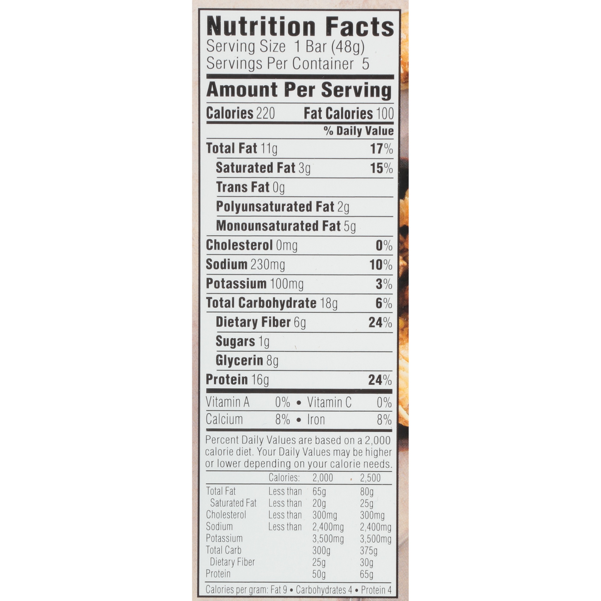 slide 7 of 8, Atkins Advantage Peanut Butter Granola Bars, 5 ct; 1.69 oz