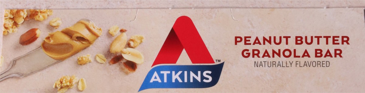 slide 9 of 9, Atkins Granola Bar, Peanut Butter, 8.5 oz